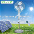 14"solar electric fan with oscillating and timer device, industrial fan